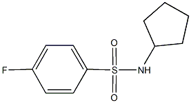 N-cyclopentyl-4-fluorobenzenesulfonamide Structure