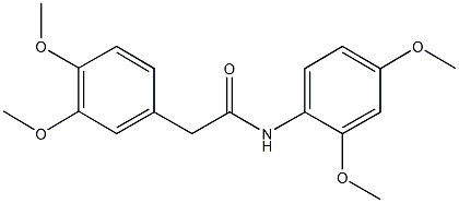 N-(2,4-dimethoxyphenyl)-2-(3,4-dimethoxyphenyl)acetamide Structure