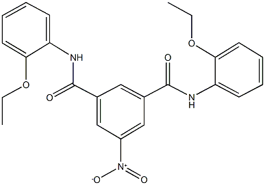 N~1~,N~3~-bis(2-ethoxyphenyl)-5-nitroisophthalamide 化学構造式