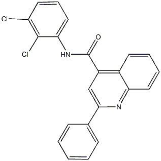 N-(2,3-dichlorophenyl)-2-phenyl-4-quinolinecarboxamide Structure