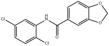 N-(2,5-dichlorophenyl)-1,3-benzodioxole-5-carboxamide Struktur