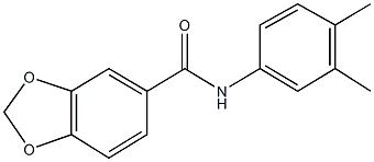 N-(3,4-dimethylphenyl)-1,3-benzodioxole-5-carboxamide Structure