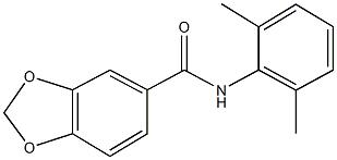 N-(2,6-dimethylphenyl)-1,3-benzodioxole-5-carboxamide,349415-20-9,结构式