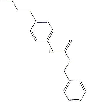 N-(4-butylphenyl)-3-phenylpropanamide,349416-20-2,结构式