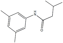 N-(3,5-dimethylphenyl)-3-methylbutanamide 结构式