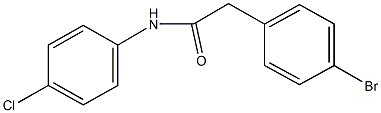 2-(4-bromophenyl)-N-(4-chlorophenyl)acetamide,349417-81-8,结构式