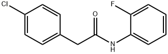 2-(4-chlorophenyl)-N-(2-fluorophenyl)acetamide Struktur