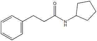 N-cyclopentyl-3-phenylpropanamide,349419-06-3,结构式