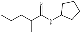 N-cyclopentyl-2-methylpentanamide Structure