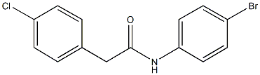 N-(4-bromophenyl)-2-(4-chlorophenyl)acetamide Struktur