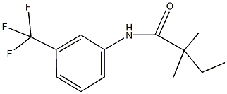 2,2-dimethyl-N-[3-(trifluoromethyl)phenyl]butanamide 化学構造式