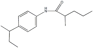 N-(4-sec-butylphenyl)-2-methylpentanamide Structure