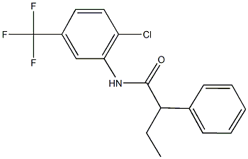 N-[2-chloro-5-(trifluoromethyl)phenyl]-2-phenylbutanamide Structure