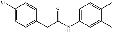 2-(4-chlorophenyl)-N-(3,4-dimethylphenyl)acetamide 结构式