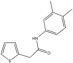 N-(3,4-dimethylphenyl)-2-(2-thienyl)acetamide Struktur