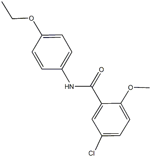 5-chloro-N-(4-ethoxyphenyl)-2-methoxybenzamide Structure