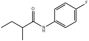 N-(4-fluorophenyl)-2-methylbutanamide 化学構造式