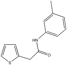 N-(3-methylphenyl)-2-(2-thienyl)acetamide Struktur