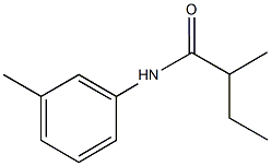 2-methyl-N-(3-methylphenyl)butanamide 化学構造式