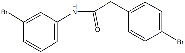 N-(3-bromophenyl)-2-(4-bromophenyl)acetamide Structure