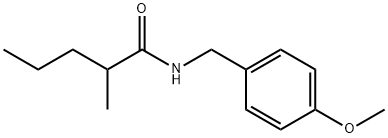 N-(4-methoxybenzyl)-2-methylpentanamide,349426-71-7,结构式