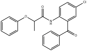 N-(2-benzoyl-4-chlorophenyl)-2-phenoxypropanamide Structure