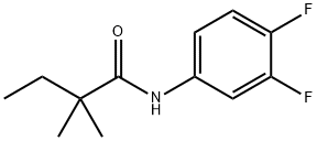 N-(3,4-difluorophenyl)-2,2-dimethylbutanamide Struktur