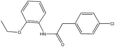 2-(4-chlorophenyl)-N-(2-ethoxyphenyl)acetamide 结构式