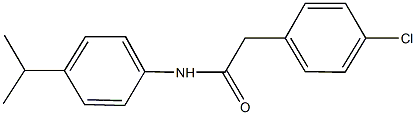 2-(4-chlorophenyl)-N-(4-isopropylphenyl)acetamide Struktur