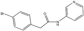 2-(4-bromophenyl)-N-(3-pyridinyl)acetamide 结构式