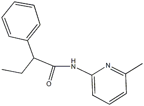 N-(6-methyl-2-pyridinyl)-2-phenylbutanamide,349432-11-7,结构式