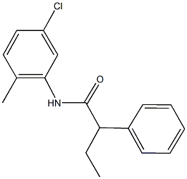 N-(5-chloro-2-methylphenyl)-2-phenylbutanamide 化学構造式