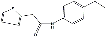 N-(4-ethylphenyl)-2-(2-thienyl)acetamide,349432-82-2,结构式