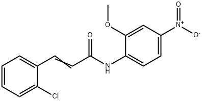 3-(2-chlorophenyl)-N-{4-nitro-2-methoxyphenyl}acrylamide,349433-68-7,结构式