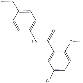 349434-56-6 5-chloro-N-(4-ethylphenyl)-2-methoxybenzamide