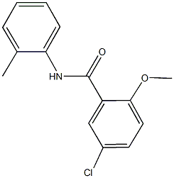 5-chloro-2-methoxy-N-(2-methylphenyl)benzamide,349434-64-6,结构式