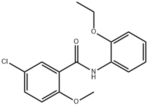5-chloro-N-(2-ethoxyphenyl)-2-methoxybenzamide,349434-67-9,结构式