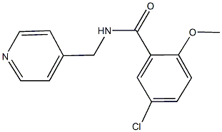5-chloro-2-methoxy-N-(4-pyridinylmethyl)benzamide 结构式