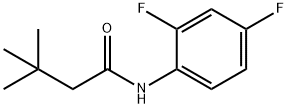 N-(2,4-二氟苯基)-3,3-二甲基丁酰胺 结构式