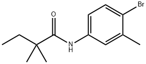 N-(4-bromo-3-methylphenyl)-2,2-dimethylbutanamide Struktur