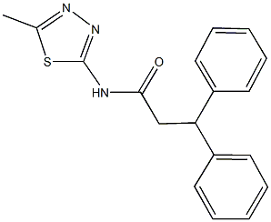 349439-35-6 N-(5-methyl-1,3,4-thiadiazol-2-yl)-3,3-diphenylpropanamide