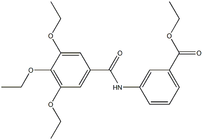 ethyl 3-[(3,4,5-triethoxybenzoyl)amino]benzoate Struktur
