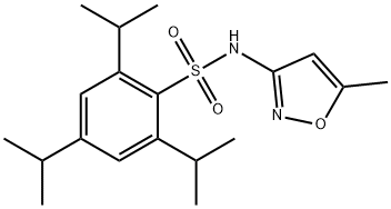 2,4,6-triisopropyl-N-(5-methylisoxazol-3-yl)benzenesulfonamide,349441-70-9,结构式