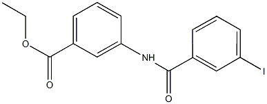 ethyl 3-[(3-iodobenzoyl)amino]benzoate Structure