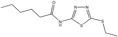 N-[5-(ethylsulfanyl)-1,3,4-thiadiazol-2-yl]hexanamide Structure