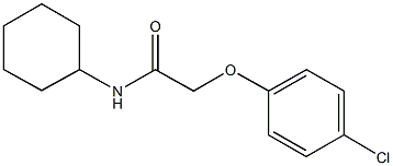 2-(4-chlorophenoxy)-N-cyclohexylacetamide 结构式