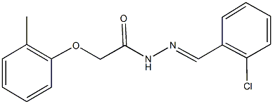 N'-(2-chlorobenzylidene)-2-(2-methylphenoxy)acetohydrazide Structure