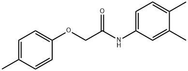 N-(3,4-dimethylphenyl)-2-(4-methylphenoxy)acetamide,349473-72-9,结构式