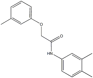 N-(3,4-dimethylphenyl)-2-(3-methylphenoxy)acetamide Struktur