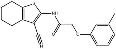 N-(3-cyano-4,5,6,7-tetrahydro-1-benzothien-2-yl)-2-(3-methylphenoxy)acetamide|